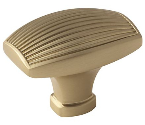 Amerock, Sea Grass, 1 1/2" Rectangle Knob, Golden Champagne Amerock, Sea Grass, 1 1/2" Rectangle Knob, Golden Champagne