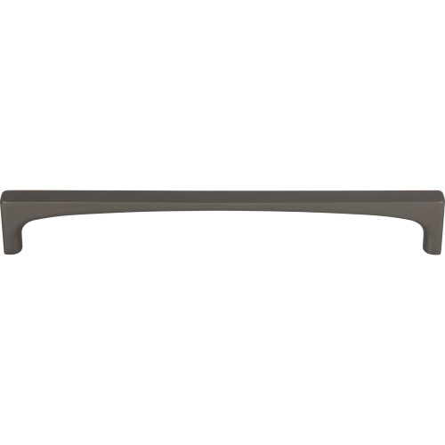 Top Knobs, Grace, Riverside, 7 9/16" (192mm) Square End Pull, Ash Gray