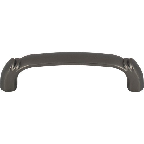 Top Knobs, Grace, Pomander, 3 3/4" (96mm) Curved Pull, Ash Gray