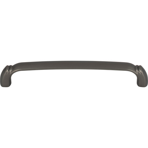 Top Knobs, Grace, Pomander, 6 5/16" (160mm) Curved Pull, Ash Gray