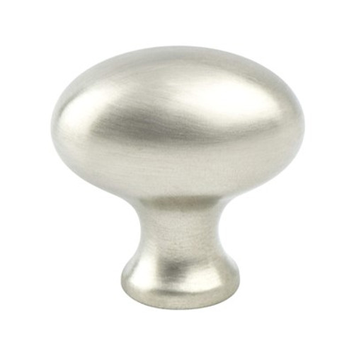 Berenson, Euro Classica, 1 3/8" Oval Knob, Brushed Nickel