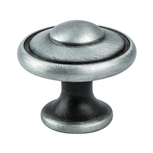 Berenson, Euro Traditions, 1 3/16" Round Knob, Antique Pewter