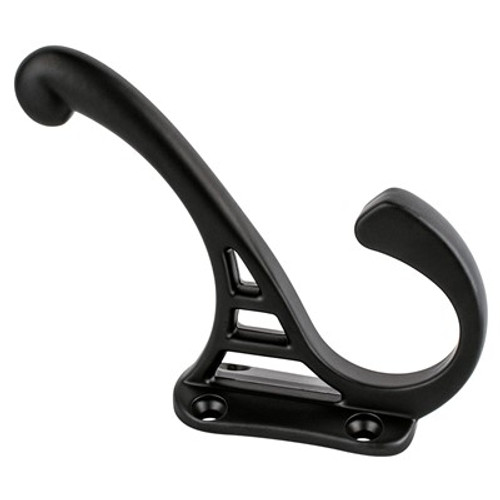 Berenson, Prelude, 3 1/16" High Coat Hook, Matte Black