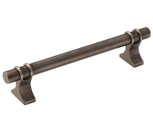 Amerock, Davenport, 5 1/16" (128mm) Bar Pull, Gunmetal Amerock, Davenport, 5 1/16" (128mm) Bar Pull, Gunmetal