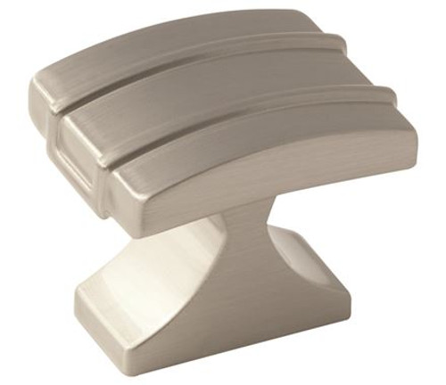 Amerock, Davenport, 1 1/4" Square Knob, Satin Nickel