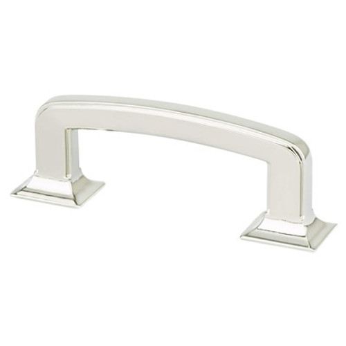 Berenson, Designers Group Ten, 3" Hearthstone Curved Pull, Polished Nickel