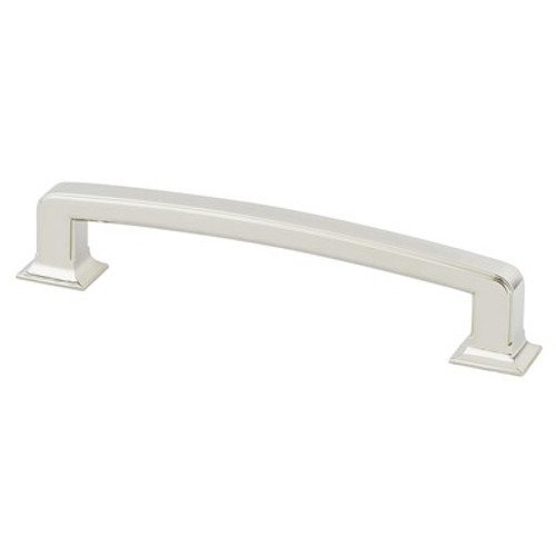 Berenson, Designers Group Ten, 6 5/16" (160mm) Hearthstone Curved Pull, Polished Nickel