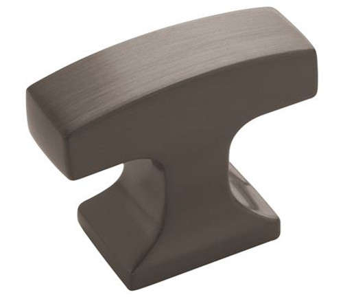 Amerock, Westerly, 1 5/16" (33mm) Length Rectangle Knob, Graphite