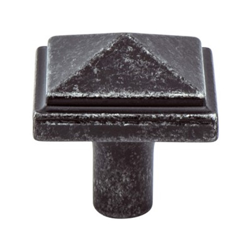 Berenson, Rhapsody, 1 3/16" Square Knob, Weathered Iron