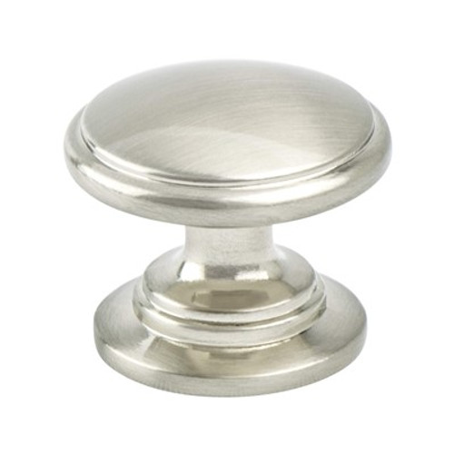 Berenson, Traditional Advantage Two, 1 3/16" Round Knob, Brushed Nickel