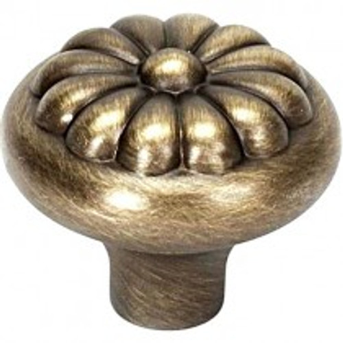 Alno, Bella, 1 1/2" Round Knob, Antique English