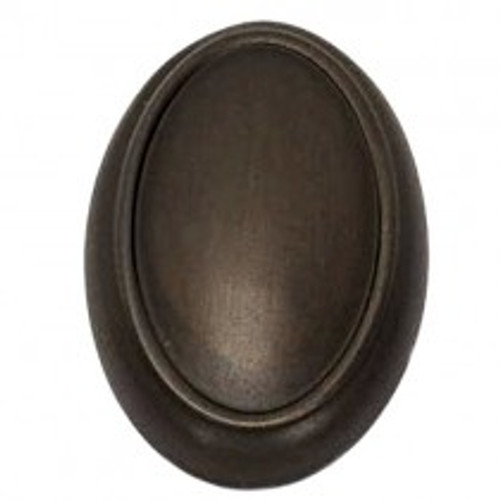 Alno, Classic Traditional, 1 1/2" Oval Knob, Chocolate Bronze