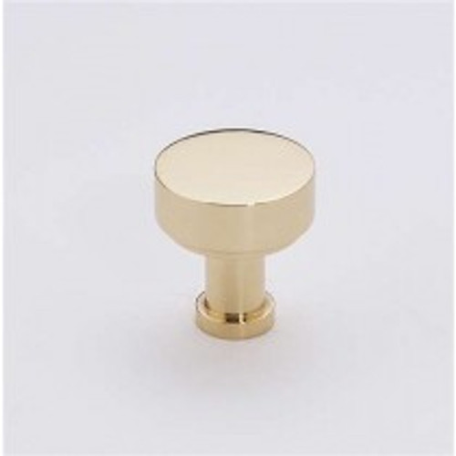 Alno, Moderne, 3/4" Round Knob, Polished Brass