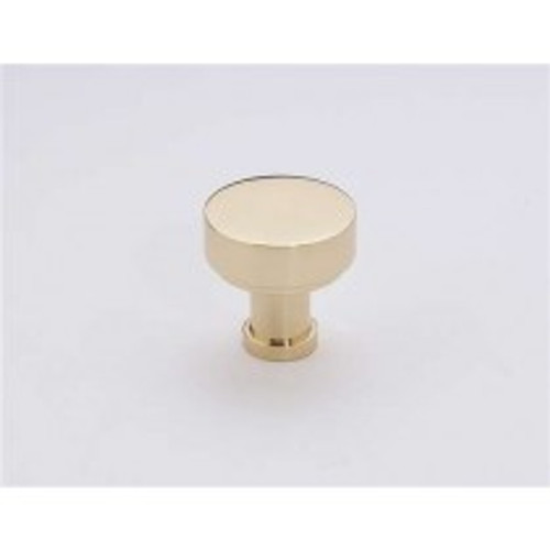 Alno, Moderne, 1" Round Knob, Polished Brass