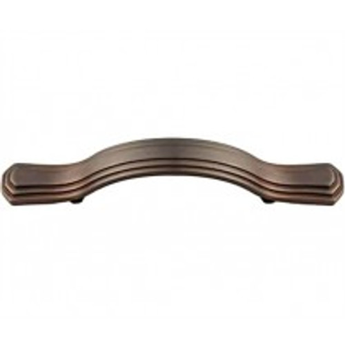 Alno, Geometric, 3" Round End Curved Pull, Chocolate Bronze