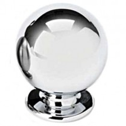 Alno, Knobs, 1" Round ball Knob, Polished Chrome