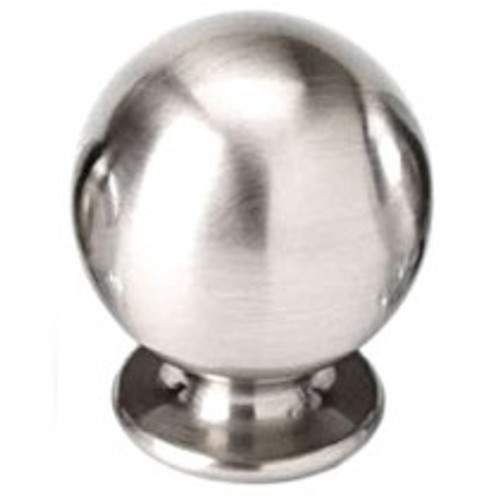 Alno, Knobs, 1" Round ball Knob, Satin Nickel