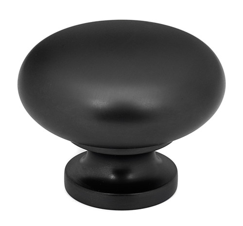 Alno, Knobs, 1 3/4" Round Mushroom Knob, Matte Black