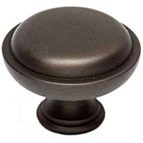 Alno, Knobs, 1 1/2" Round Button Knob, Chocolate Bronze