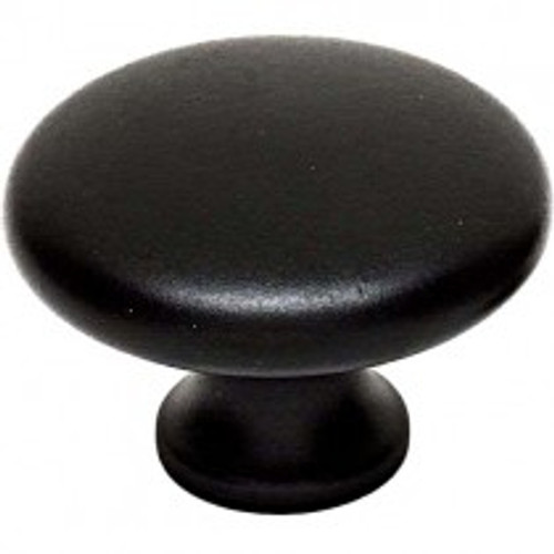 Alno, Knobs, 1 1/2" Tall Mushroom Knob, Matte Black