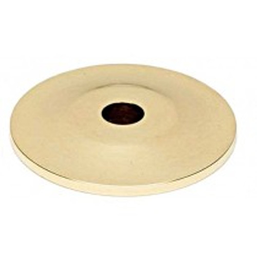 Alno, Knobs, 1" Round Knob Backplate, Polished Brass