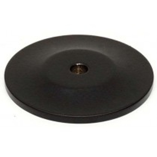 Alno, Knobs, 1 1/2" Round Knob Backplate, Matte Black