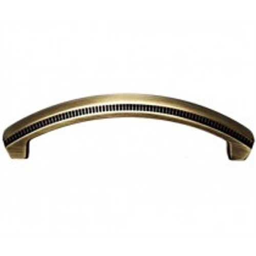 Alno, Regal, 3 1/2" Curved Pull, Antique English Matte