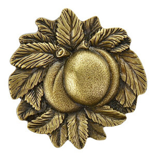 Notting Hill, Kitchen Garden, Georgia Peach, 1 5/8" Round Knob, Antique Brass