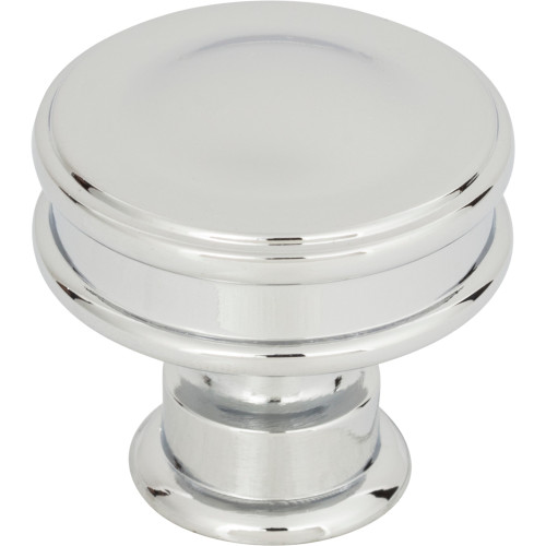 Atlas Homewares, Oskar, 1 1/4" Round Knob, Polished Chrome