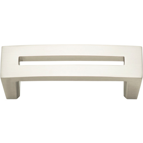 Atlas Homewares, Centinel, 3" Straight Square End Pull, Brushed Nickel