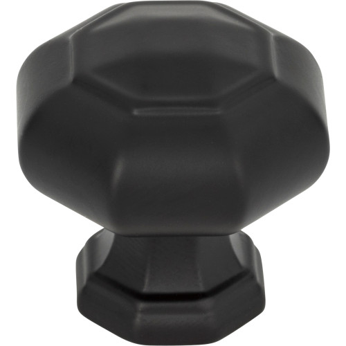 Atlas Homewares, Elizabeth, 1 1/4" Octagon Knob, Matte Black