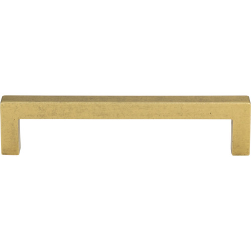 Atlas Homewares, It, 5 1/16" (128mm) Square End Pull, Vintage Brass