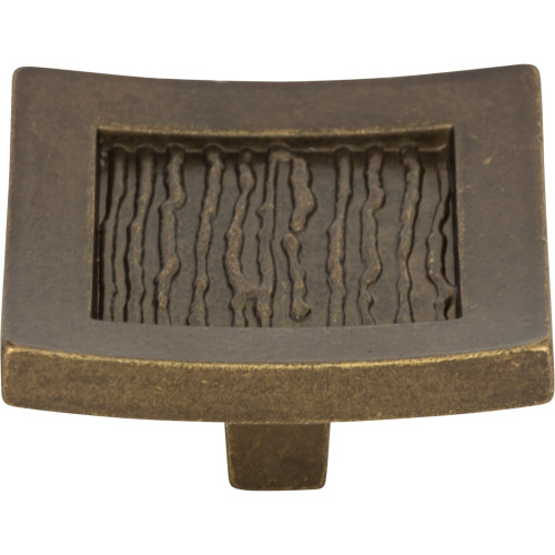 Atlas Homewares, Primitive, 1 1/2" Square Knob, Burnished Bronze