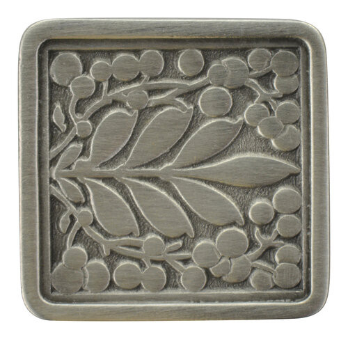 Notting Hill, English Garden, Mountain Ash, 1 3/8" Knob, Antique Pewter