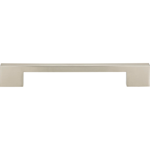 Atlas Homewares, Thin Square, 7 9/16" (192mm) Square Ended Pull, Brushed Nickel