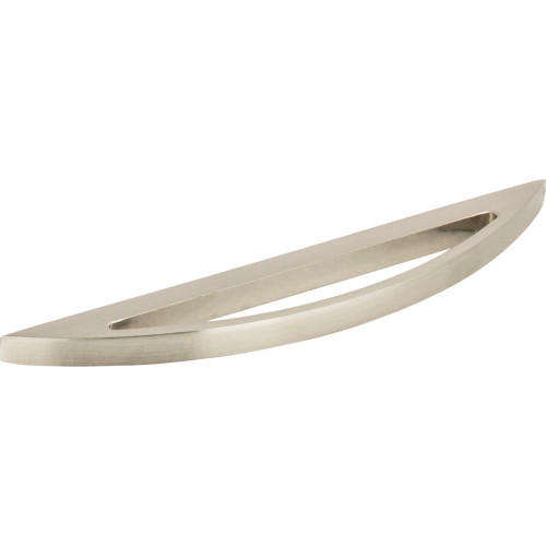 Atlas Homewares, Successi, 3 3/4" (96mm) Curved Moon Pull, Brushed Nickel