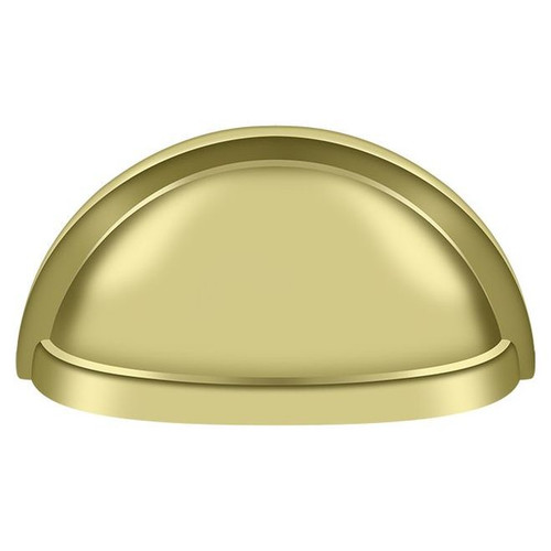 Deltana, 3" Cup Pull, Polished Brass