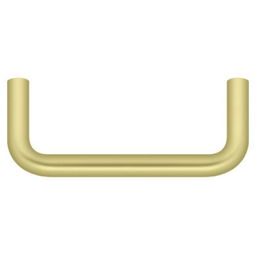 Deltana, 3" Wire Pull, Polished Brass