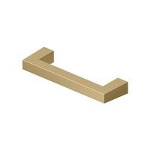 Deltana, 3 7/16" Modern Square Pull, Brushed Brass