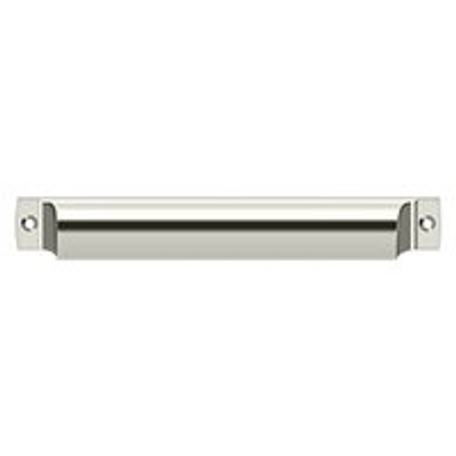 Deltana, 7 1/16" Rectangle Cup Pull, Polished Nickel