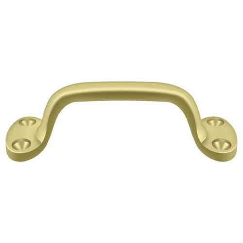 Deltana, 5" Front Mounted Straight Pull, Polished Brass