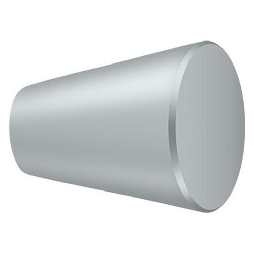 Deltana, 1" Cone Round Knob, Brushed Chrome