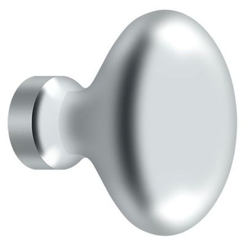 Deltana, 1 1/4" Oval Knob, Polished Chrome