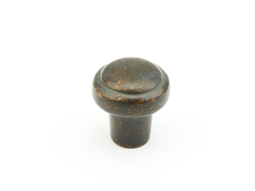 Schaub and Company, Mountain, 1 3/8" Round Button Knob, Verde Imperiale