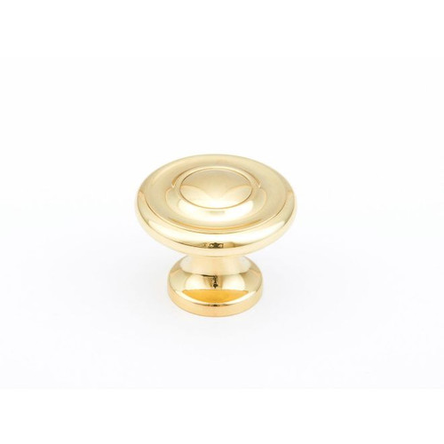 Schaub and Company, Traditional, 1 1/4" Round Knob, Polished Brass