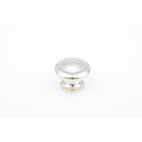 Schaub and Company, Traditional, 1 1/4" Round Knob, Polished Nickel