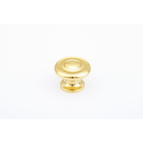 Schaub and Company, Traditional, 1 1/2" Round Knob, Polished Brass
