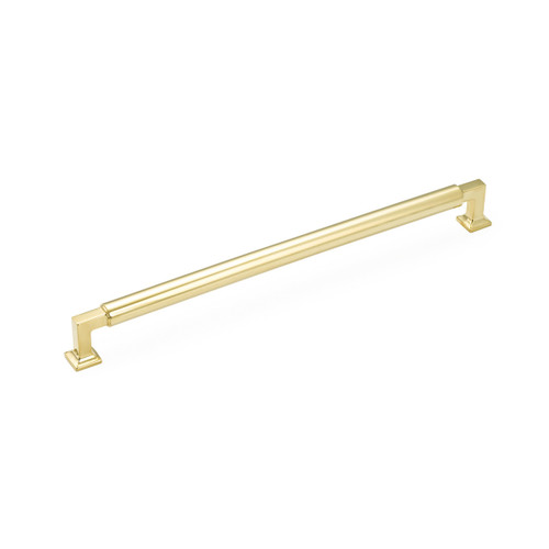 Schaub and Company, Haniburton, 15" Appliance Pull, Unlacquered Brass