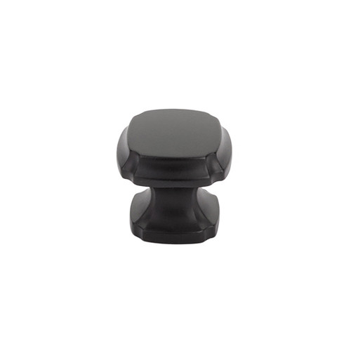 Schaub and Company, Empire, 1 3/8" Square Knob, Matte Black