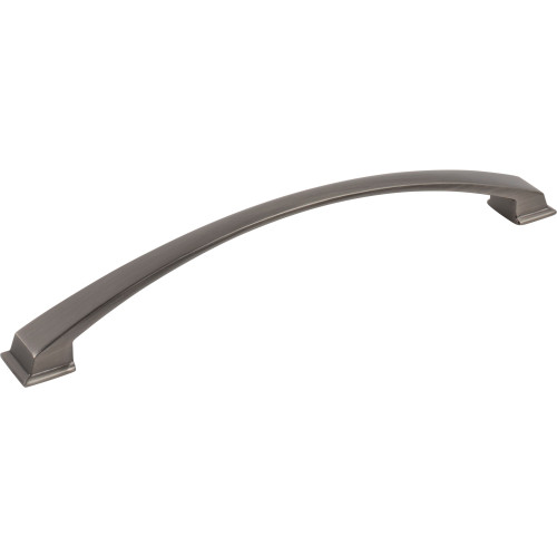 Jeffrey Alexander, Roman, 8 13/16" (224mm) Curved Pull, Brushed Pewter